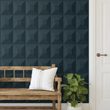 NW50302 geometric peel and stick wallpaper entryway from NextWall