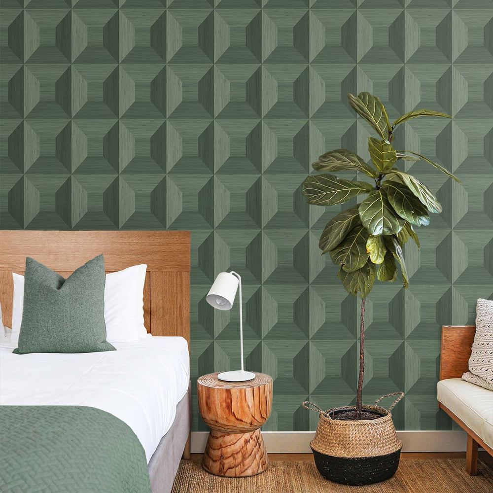 
                  
                    NW50304 geometric peel and stick wallpaper bedroom from NextWall
                  
                