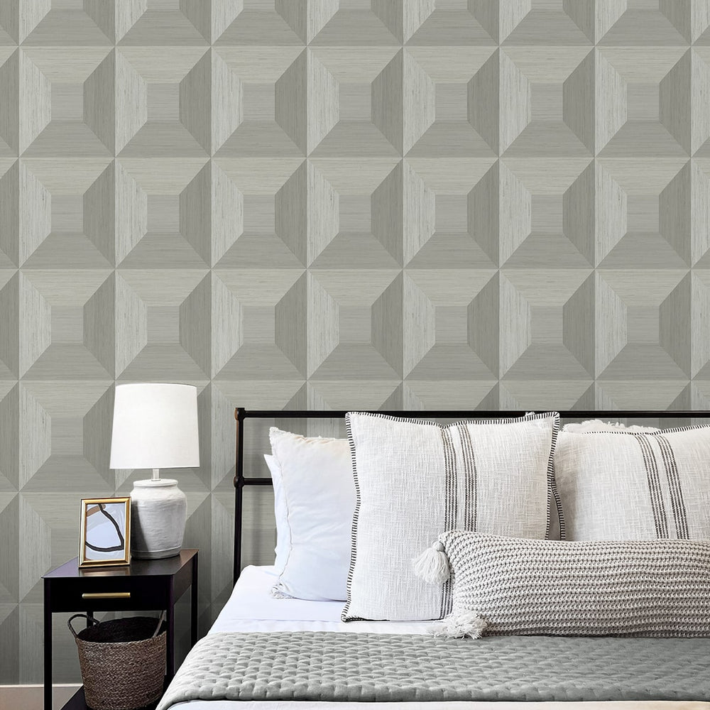 
                  
                    NW50308 geometric peel and stick wallpaper bedroom from NextWall
                  
                