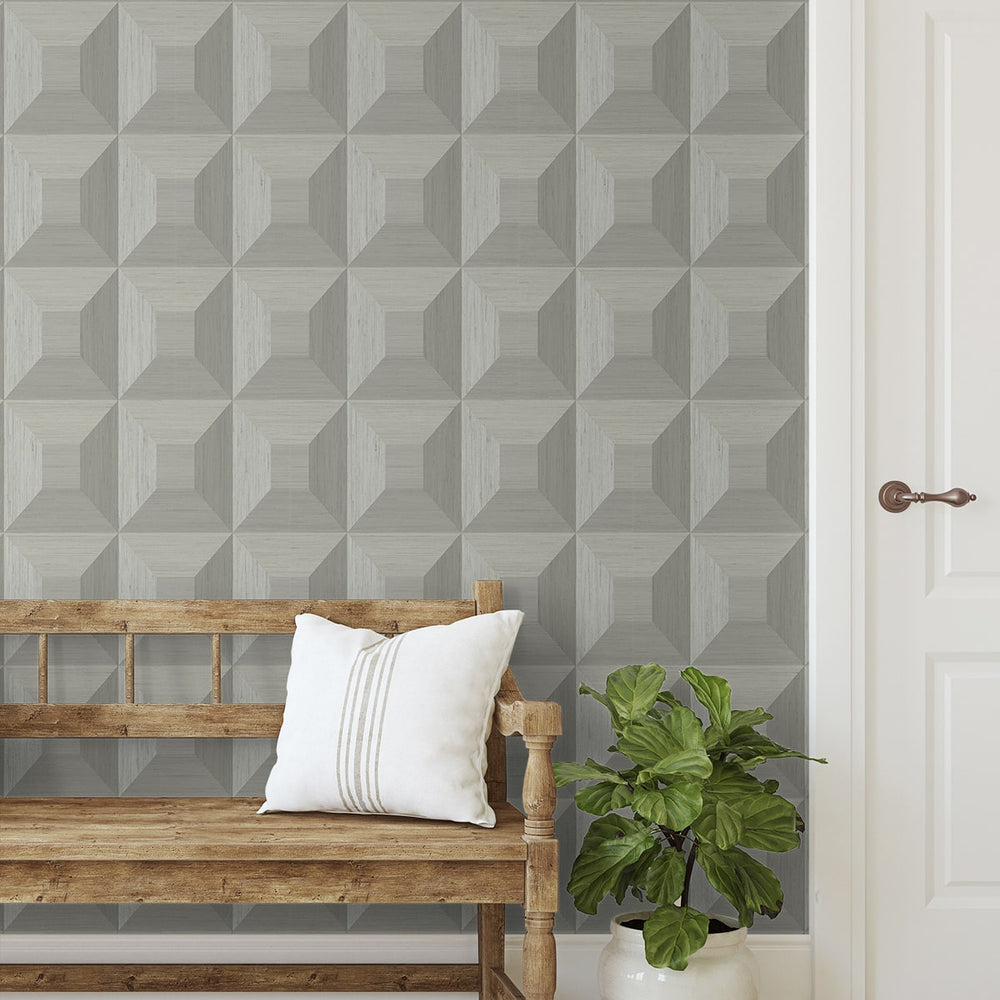 
                  
                    NW50308 geometric peel and stick wallpaper entryway from NextWall
                  
                