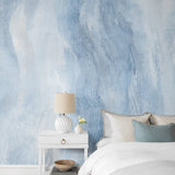 NZ10202M watercolor tidal wave abstract peel and stick wall mural bedroom from NextWall