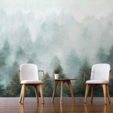 NZ10904M daybreak forest peel and stick wall mural living room from NextWall