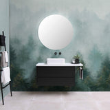 NZ10904M daybreak forest peel and stick wall mural bathroom from NextWall