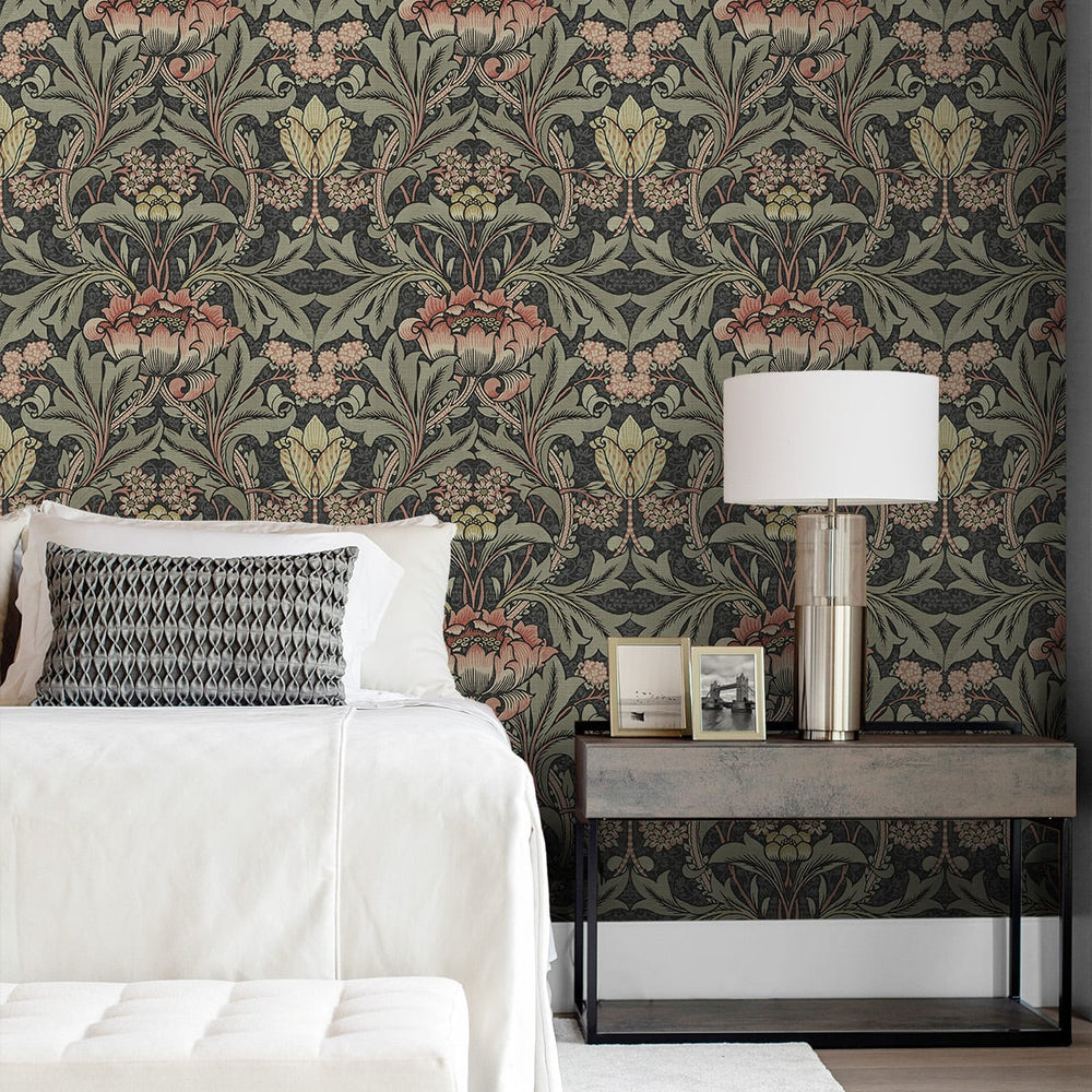 
                  
                    Prepasted wallpaper vintage morris bedroom PR10001 from Seabrook Designs
                  
                