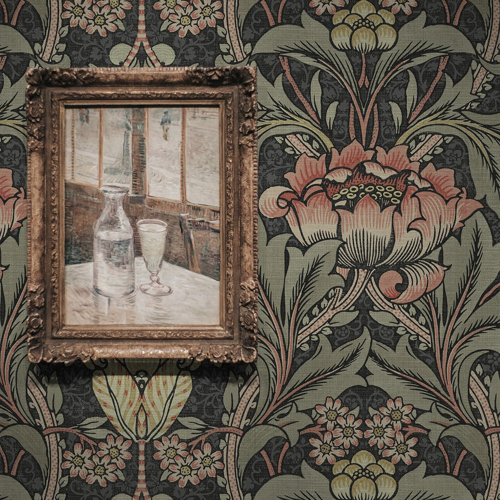 
                  
                    Prepasted wallpaper vintage morris decor PR10001 from Seabrook Designs
                  
                