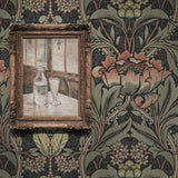 Prepasted wallpaper vintage morris decor PR10001 from Seabrook Designs