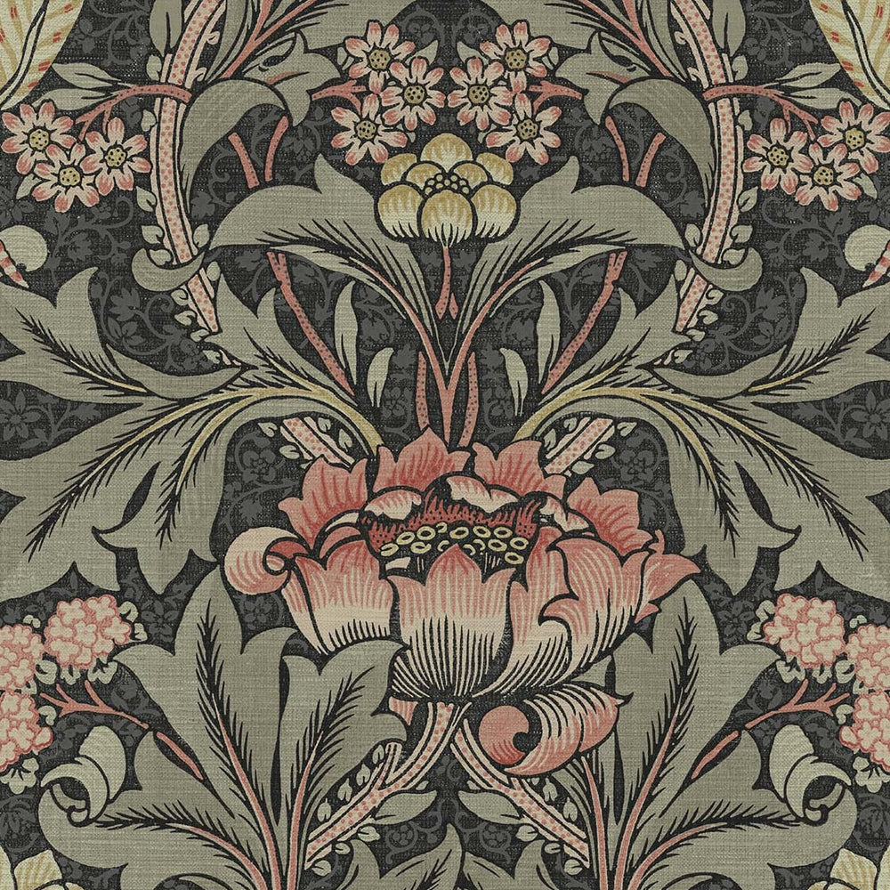 Prepasted wallpaper vintage morris PR10001 from Seabrook Designs