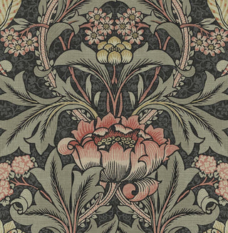 Prepasted wallpaper vintage morris PR10001 from Seabrook Designs
