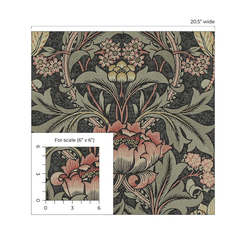 
                  
                    Prepasted wallpaper vintage morris scale PR10001 from Seabrook Designs
                  
                