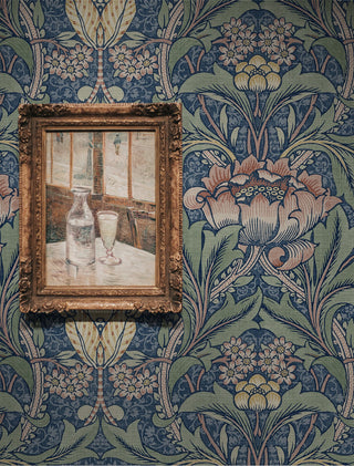 Prepasted wallpaper vintage morris decor PR10002 from Seabrook Designs