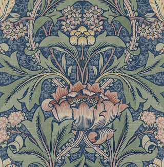 Prepasted wallpaper vintage morris PR10002 from Seabrook Designs