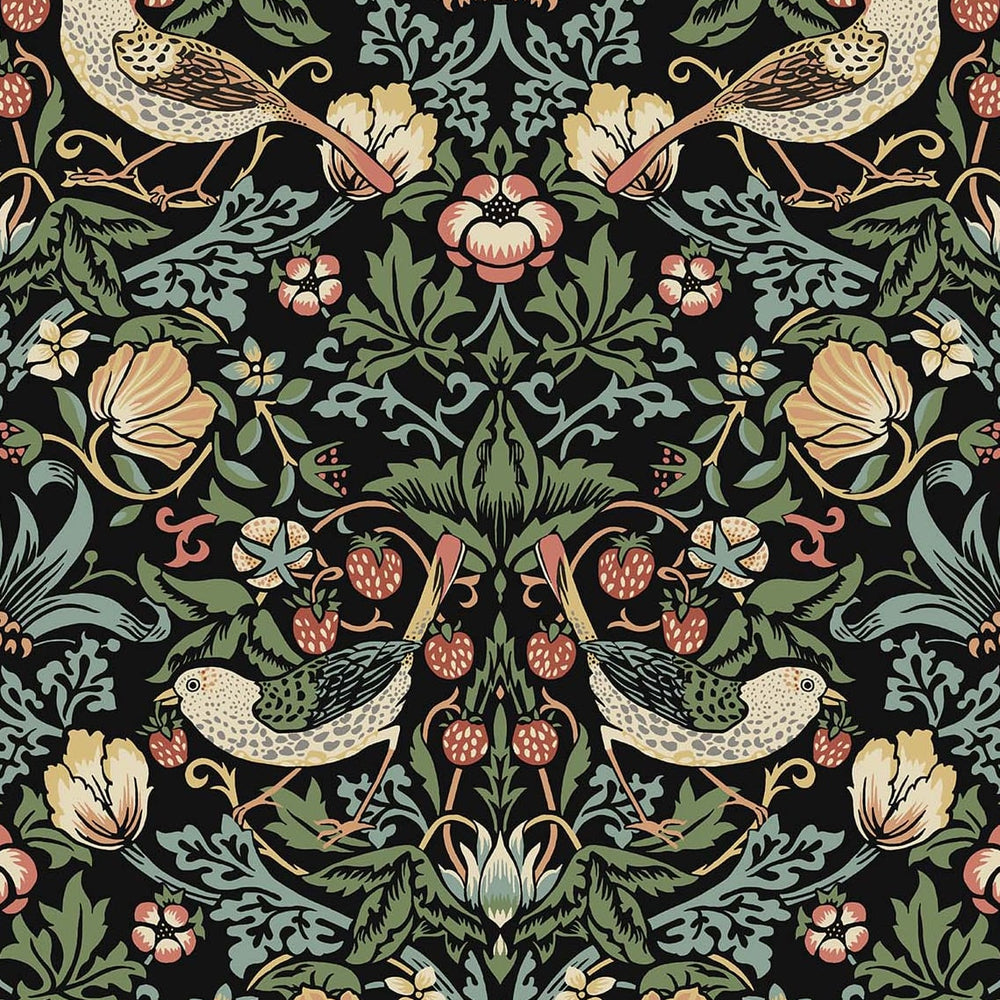 
                  
                    Strawberry thief prepasted wallpaper PR10100 from Seabrook Designs
                  
                