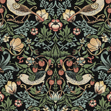 Strawberry thief prepasted wallpaper PR10100 from Seabrook Designs