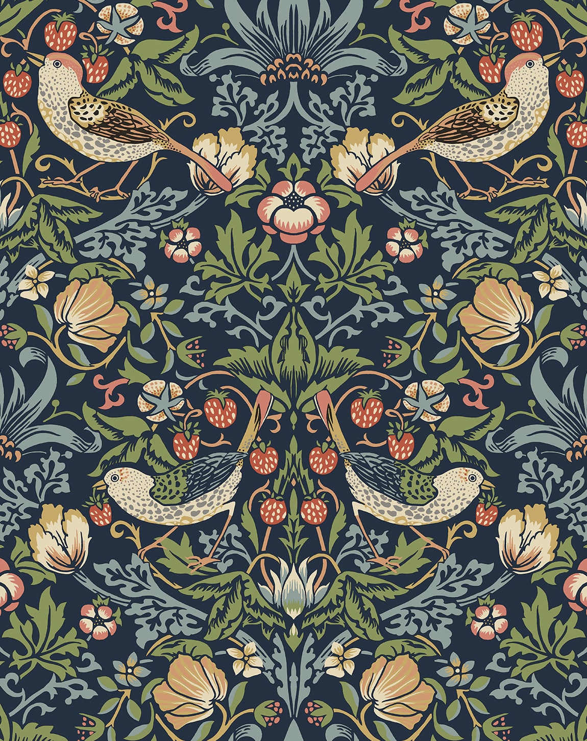 大人気新作 Vintage Garden Fragaria Prepasted LLC Decor Say – Wallpaper 置物