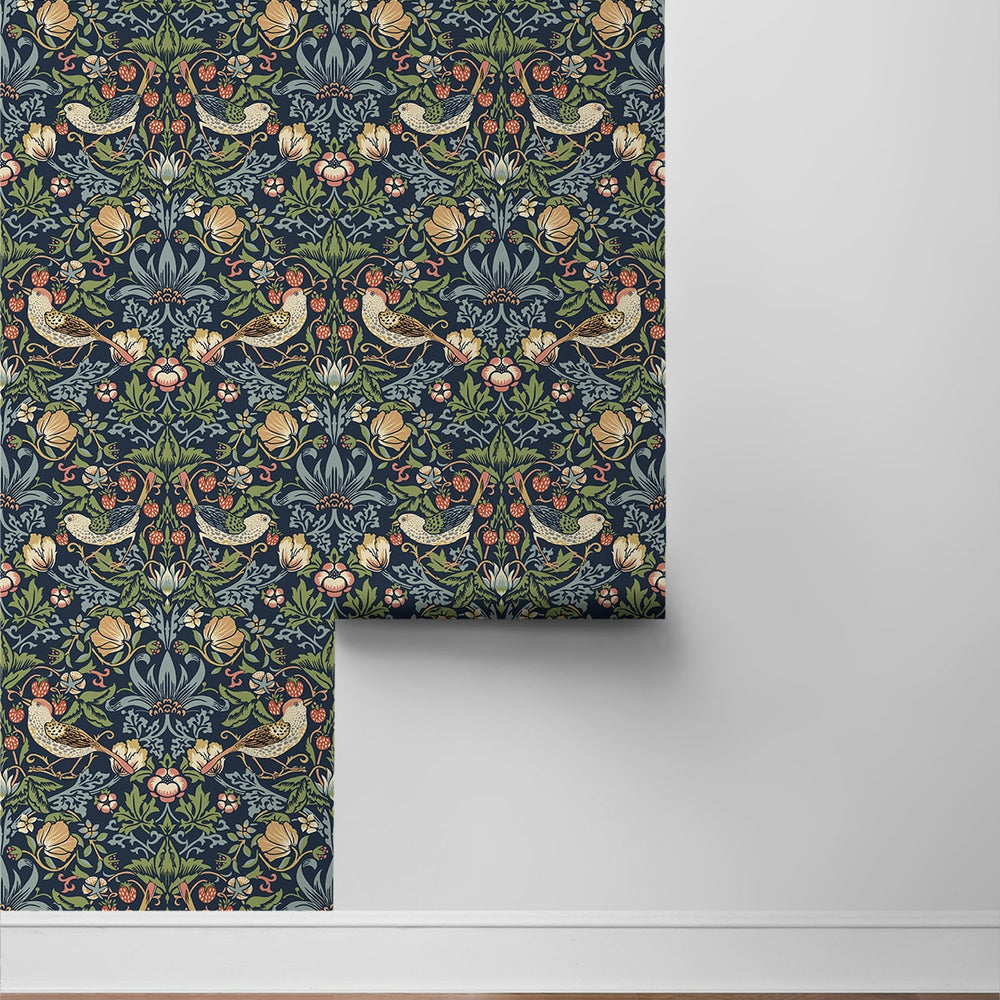 
                  
                    PR10102 strawberry thief morris prepasted wallpaper roll from Seabrook Designs
                  
                
