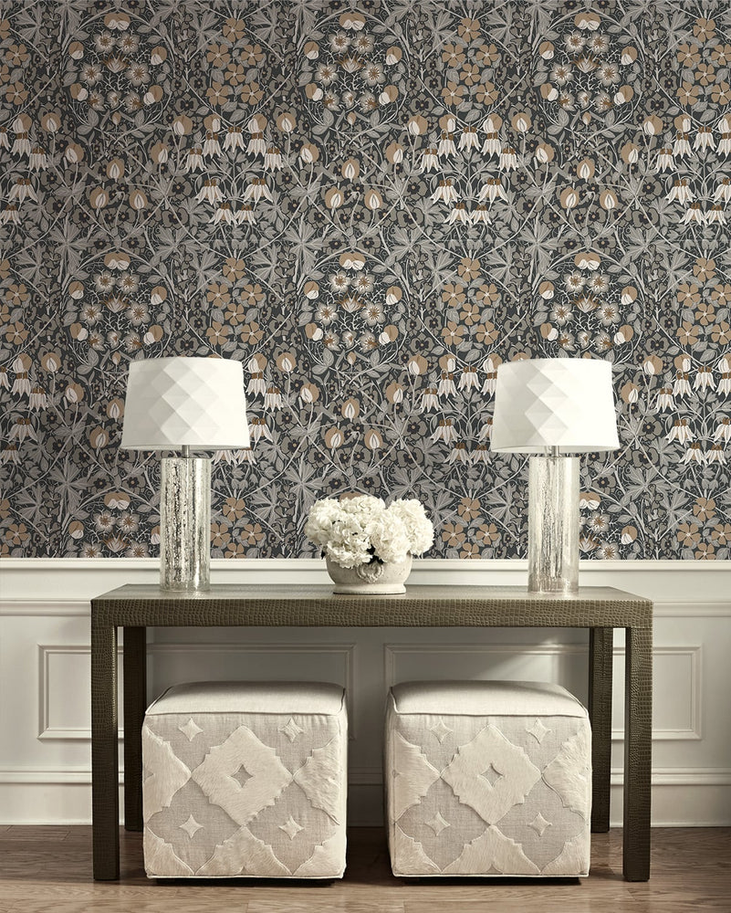 Morris prepasted wallpaper entryway PR10405 from Seabrook Designs