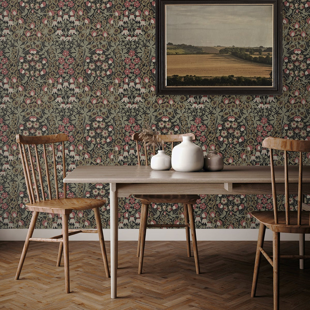 
                  
                    PR10406 vintage floral prepasted wallpaper dining room from Seabrook Designs
                  
                