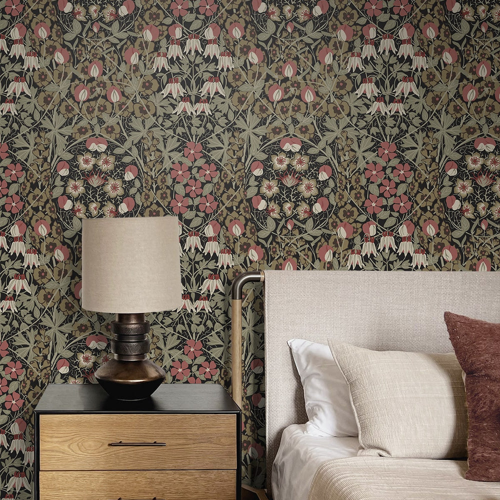 
                  
                    PR10406 vintage floral prepasted wallpaper bedroom from Seabrook Designs
                  
                