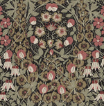 PR10406 vintage floral prepasted wallpaper from Seabrook Designs