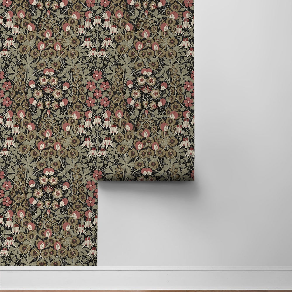 
                  
                    PR10406 vintage floral prepasted wallpaper roll from Seabrook Designs
                  
                
