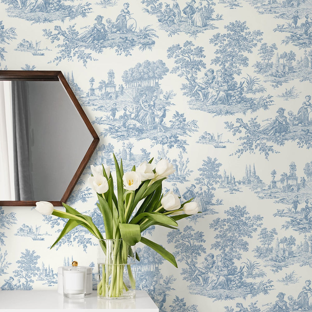 
                  
                    Toile prepasted wallpaper decor PR10602 from Seabrook Designs
                  
                