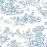 Toile prepasted wallpaper PR10602 from Seabrook Designs
