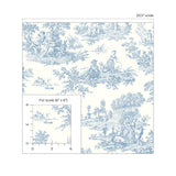 Toile prepasted wallpaper scale PR10602 from Seabrook Designs