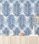 Palm leaf prepasted wallpaper decor PR10702 from Seabrook Designs