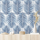 Palm leaf prepasted wallpaper decor PR10702 from Seabrook Designs