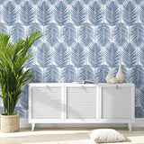 Palm leaf prepasted wallpaper entrance PR10702 from Seabrook Designs