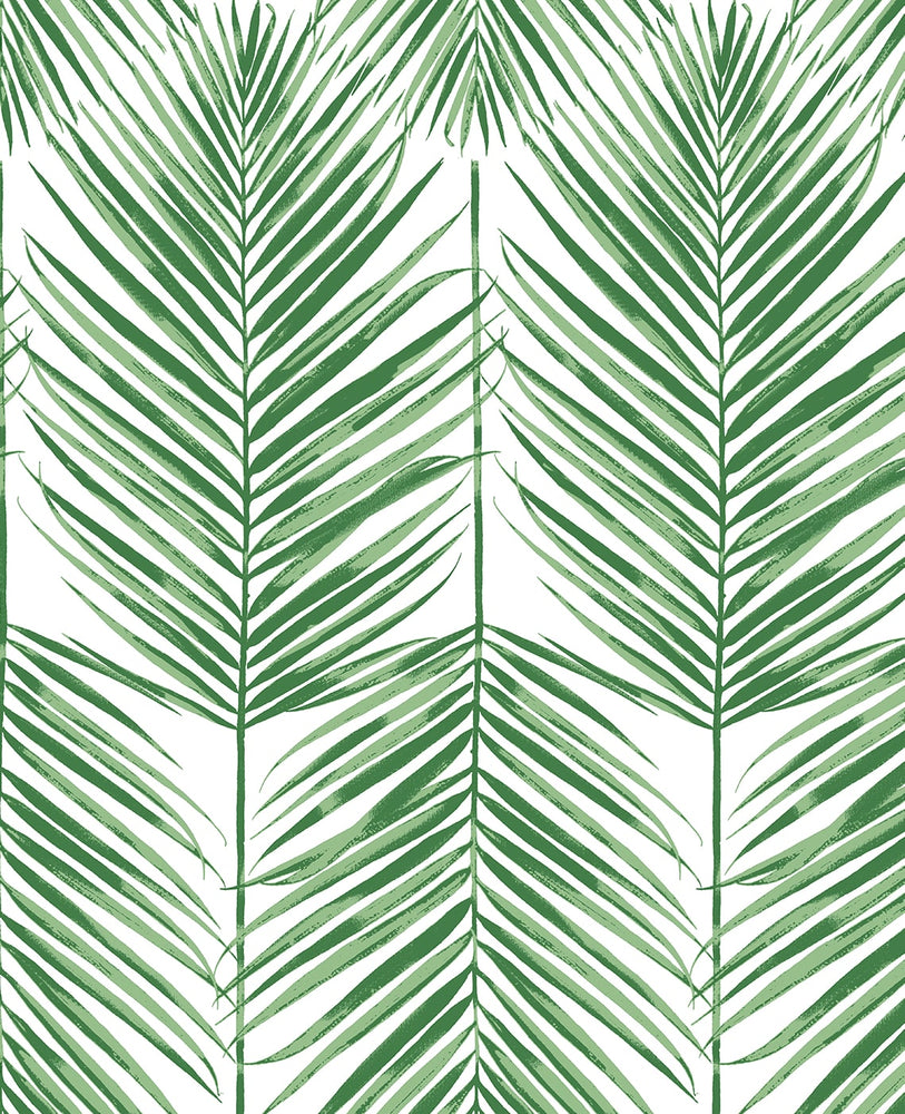PR10704 palm leaf coastal prepasted wallpaper from Seabrook Designs