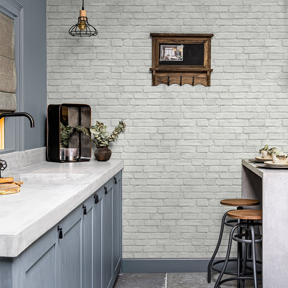 
                  
                    Faux brick prepasted wallpaper kitchen PR10800 from Seabrook Designs
                  
                
