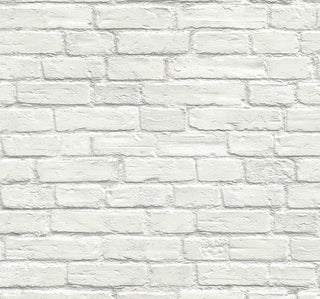 Faux brick prepasted wallpaper PR10800 from Seabrook Designs