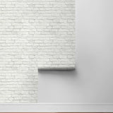 Faux brick prepasted wallpaper roll PR10800 from Seabrook Designs