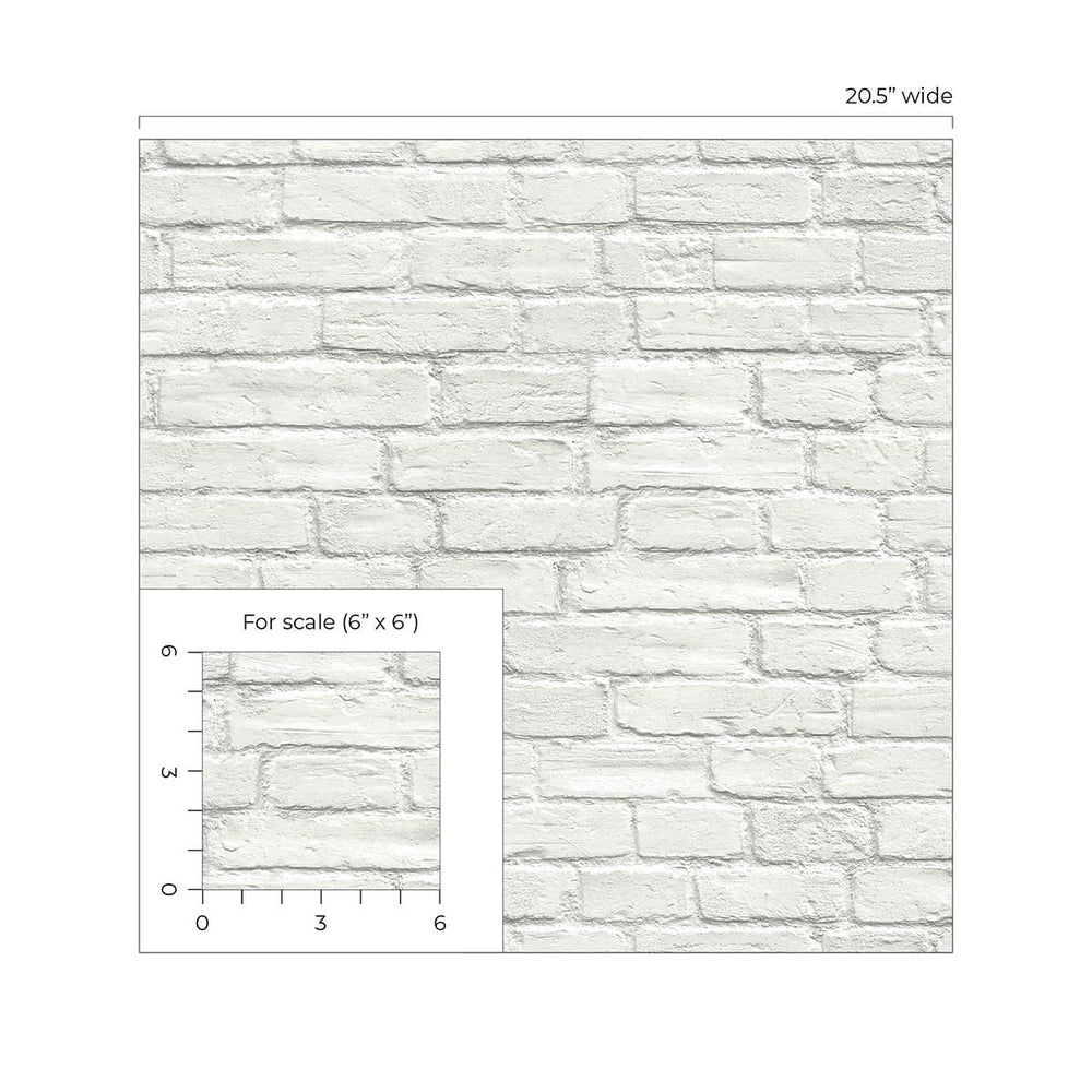 
                  
                    Faux brick prepasted wallpaper scale PR10800 from Seabrook Designs
                  
                