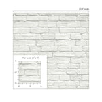 Faux brick prepasted wallpaper scale PR10800 from Seabrook Designs