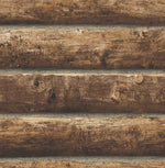 PR10900 faux log cabin prepasted wallpaper from Seabrook Designs