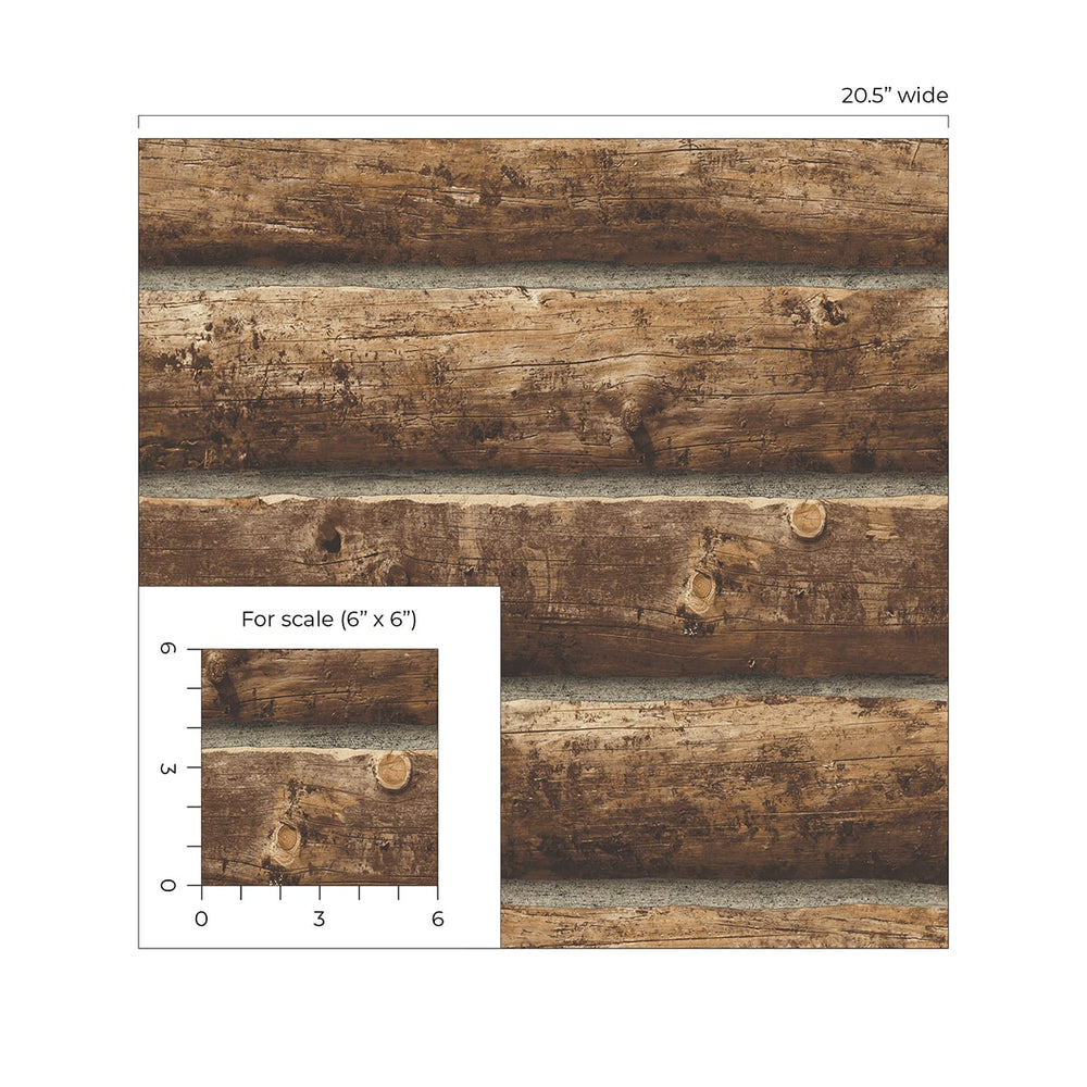 
                  
                    PR10900 faux log cabin prepasted wallpaper scale from Seabrook Designs
                  
                