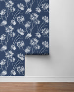 PR11102 floral prepasted wallpaper roll from Seabrook Designs