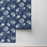 PR11102 floral prepasted wallpaper roll from Seabrook Designs