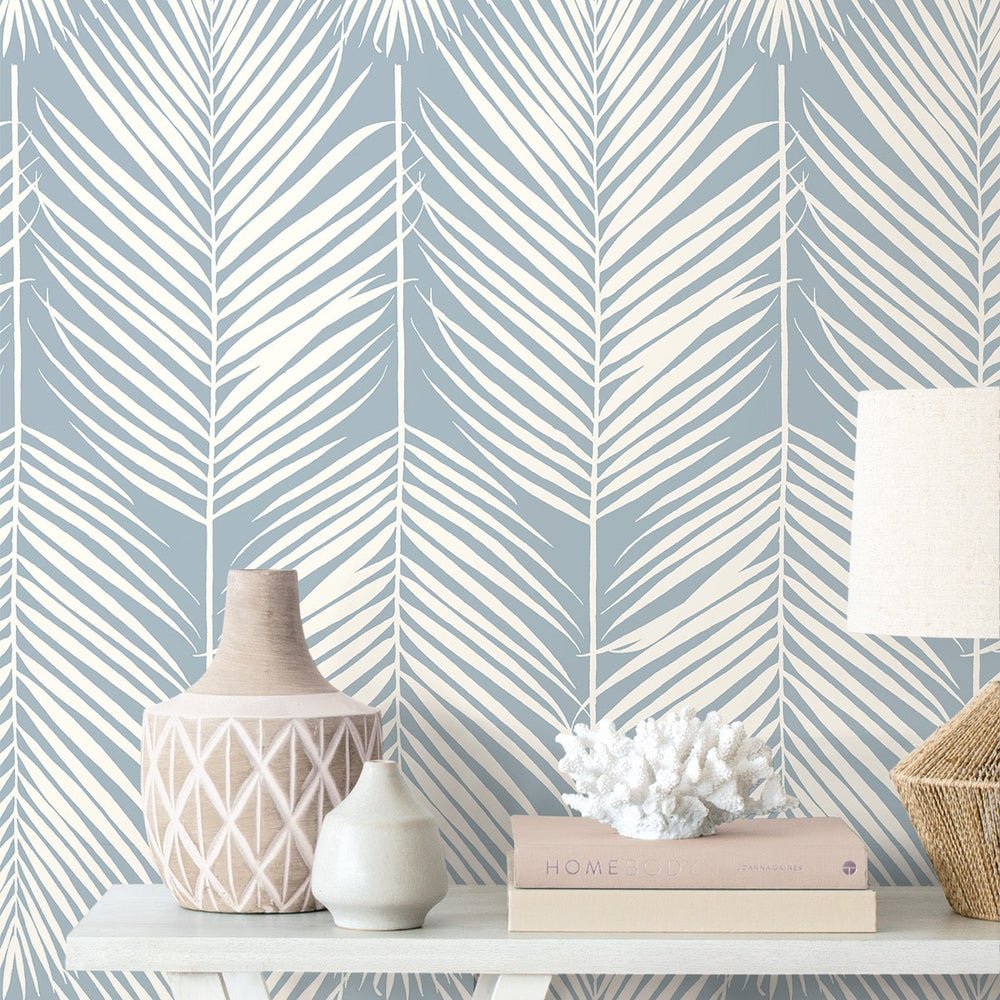 
                  
                    PR11402 palm leaf coastal prepasted wallpaper decor from Seabrook Designs
                  
                