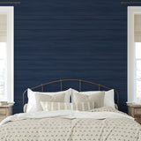 PR11602 faux wood panel prepasted wallpaper bedroom from Seabrook Designs