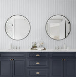 PR11800 faux beadboard prepasted wallpaper bathroom from Seabrook Designs