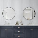 PR11800 faux beadboard prepasted wallpaper bathroom from Seabrook Designs