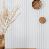 PR11800 faux beadboard prepasted wallpaper decor from Seabrook Designs