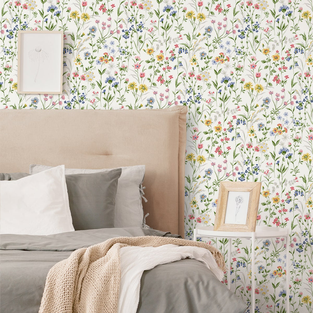 
                  
                    PR11901 wildflowers floral prepasted wallpaper bedroom from Seabrook Designs
                  
                