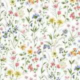 PR11901 wildflowers floral prepasted wallpaper from Seabrook Designs