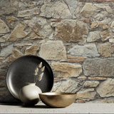 PR12006 faux stone prepasted wallpaper decor from Seabrook Designs