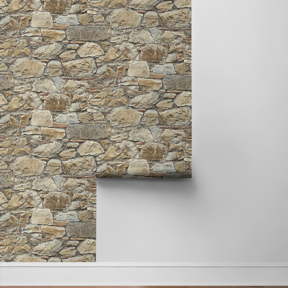 
                  
                    PR12006 faux stone prepasted wallpaper roll from Seabrook Designs
                  
                