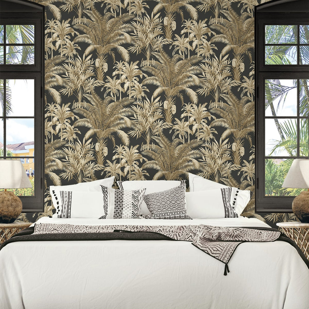 
                  
                    PR12100 palm leaf prepasted wallpaper bedroom from Seabrook Designs
                  
                